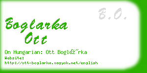 boglarka ott business card